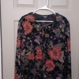 2 pc sleeveless top with jacket. By Dressbarn Collection
